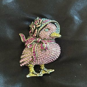 HEIDI DAUS Rainy Chick Crystal Floral Chick PIN SWAROVSK